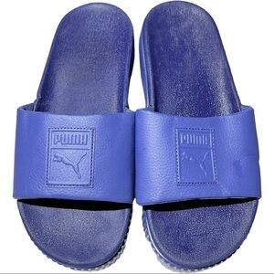 𝅺puma Women's Platform EP Slides Blue/Blue Size 6.5 M U.S.